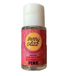 PINK Victoria's Secret Body Mist BERRY GLITZ Essential Oil 2.5 fl oz New